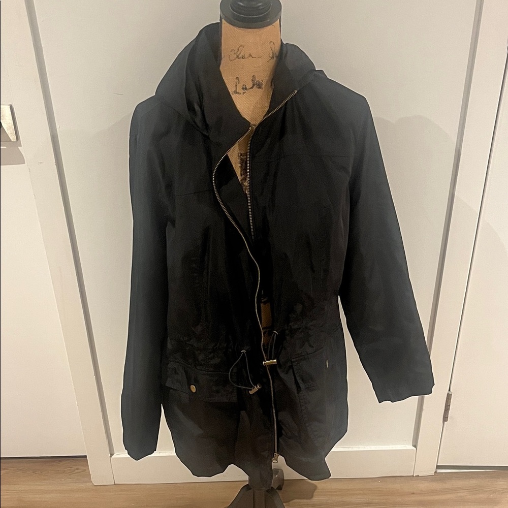 Ava & Viv Black Utility Jacket with Hood